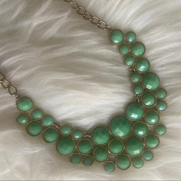 Teal Bib Statement Necklace | Francesca’s - Picture 2 of 7